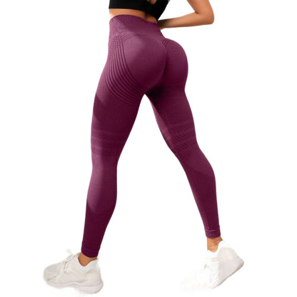 Bezszwowe Legginsy Sportowe Push-Up z Wysokim Stanem – Efekt Butt-Lifting