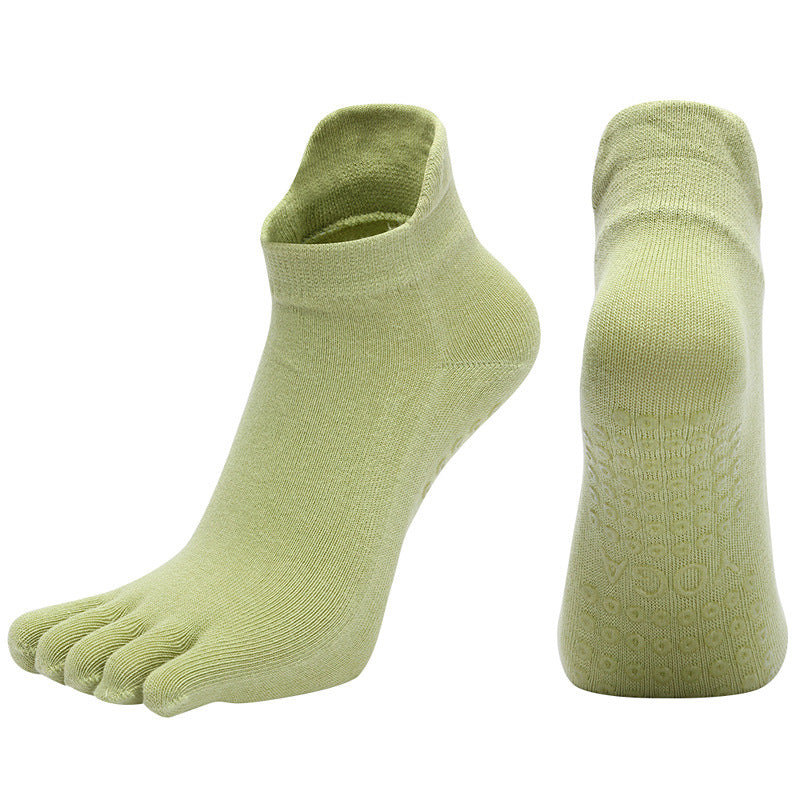 Pięciopalcowe Skarpety Antypoślizgowe do Jogi i Pilatesu – Bawełna Premium (Rozmiar 35-42)