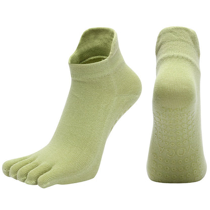 Pięciopalcowe Skarpety Antypoślizgowe do Jogi i Pilatesu – Bawełna Premium (Rozmiar 35-42)