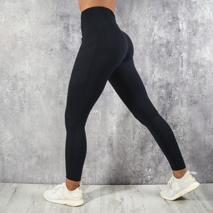 Damskie Leginsy Sportowe High-Waist z Kieszenią na Telefon – Push-Up Slim Fit