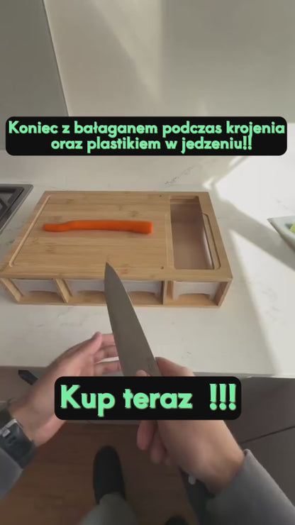 „Koniec z bałaganem podczas krojenia oraz plastikiem w jedzeniu".